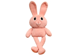 Mali brinquedo de Pelúcia Coelho Orelhas Puxáveis Macio com Boa Elasticidade 60cm Rosa