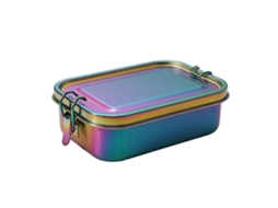 Lancheira Bento De Aço Inoxidável À Prova De Vazamentos Com Divisória Removível, Perfeita Para Crianças