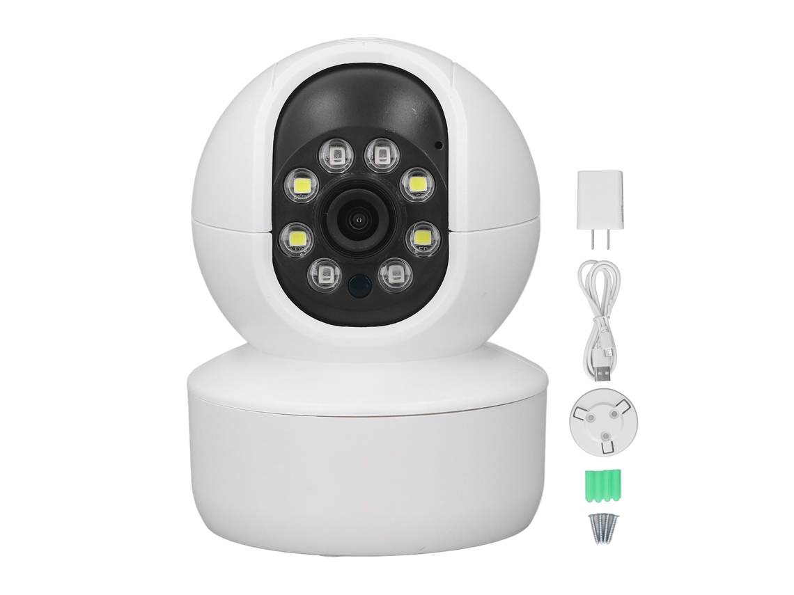 Câmera sem fio wifi visão noturna 2mp 1080p com áudio bidirecional para casa segurança S/MARCA