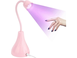 Uv Lamp Nail Dryer, 18w Led Gel Quick Dry Dryer With 60s Timer Portable 360 Rotation L Amp For All Gels GOKOCO (pink)