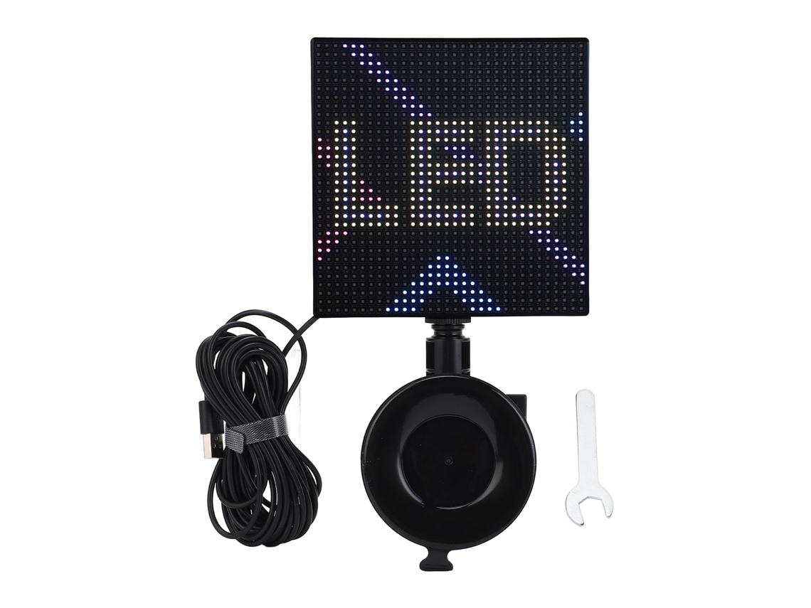 Display De Matriz Led 32x32 Pixels 5x5 Polegadas Bluetooth App Controlável Personalizável