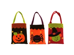 3 Pcs Sacos de Halloween Grandes Reutilizáveis para Compras e Guloseimas NEVEANCE