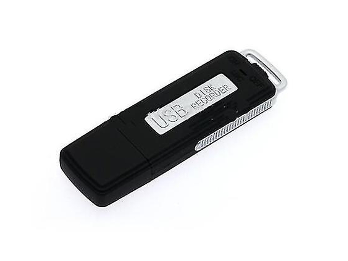 Gravador De Voz Digital Usb Mini Ativar Gravador De Voz 8 Gb Yizhood (preto)