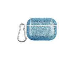 Camada para fone de ouvido Tws em policarbonato com textura Pele e Glitter. GIECY