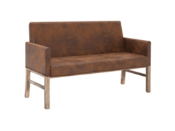 Sofa Bench, Sofa Benches Vidaxl Marrom Couro Artificial (n/a)
