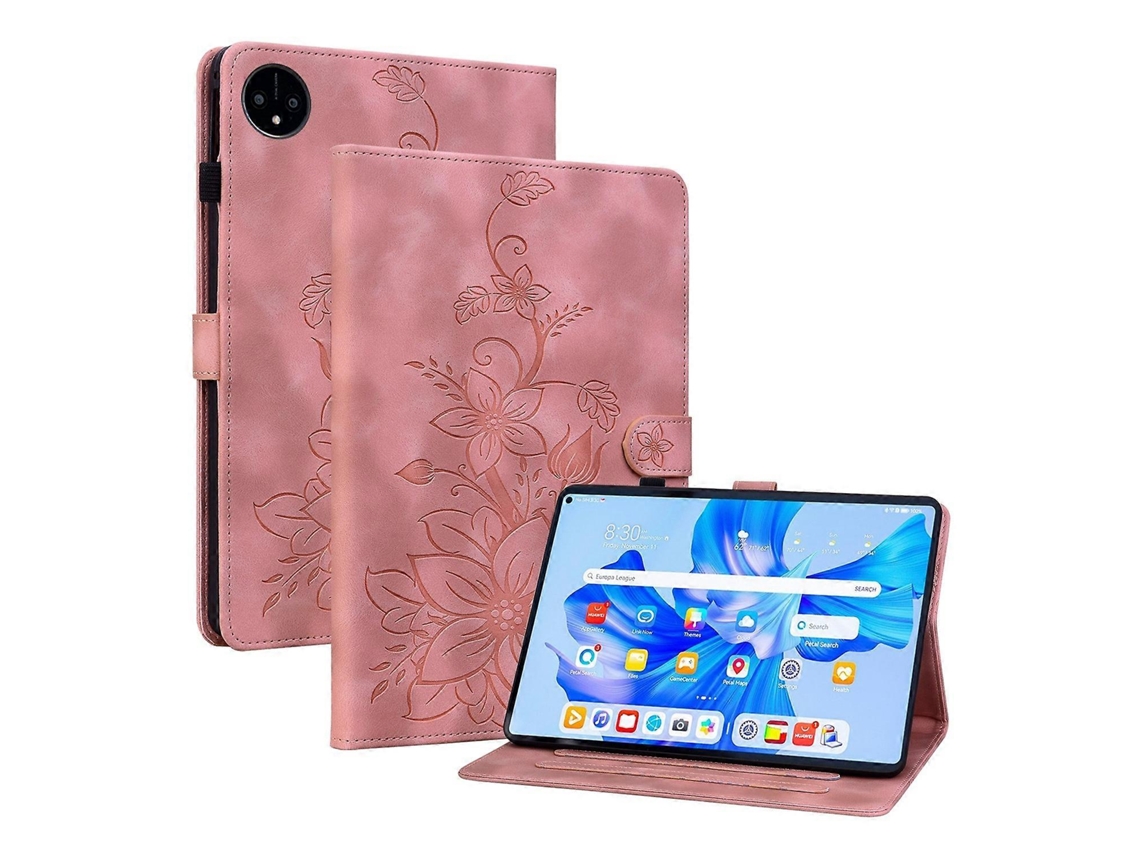Capa de couro com relevo Lily Webake para tablet