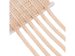 Escolha Sólida - Corte Trim 54,68 Varas - Borda Elástica - Fio De Pente - Poliéster 1/2 ~ 5/8 Polegada - Branco Navajo - Para Diy Costura E Decoração