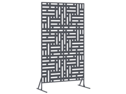 Conjunto 1 Protetor De Privacidade Vidaxl Antracite Aço (100 X 50 X 180 Cm)