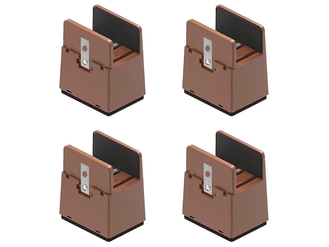 Lurelia Elevador Para Móveis, Ajustável, Reforçado, Em Plástico, Para Cama, Sofá E Mesa, 10 Cm, Preto/castanho, Ajuste Prático