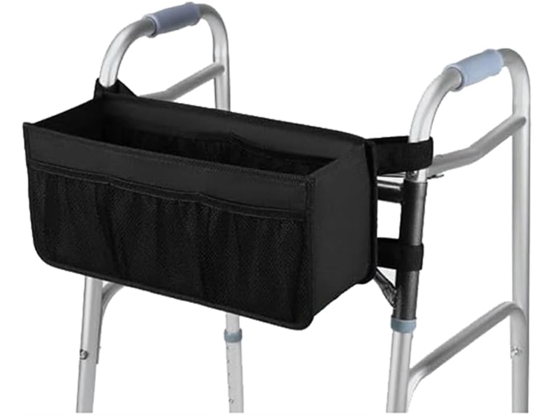 Cesto para Andador, Bolsa Porta copos para Andador Dobrável, Armazenamento SFUSHOS