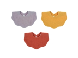 Toalha de algodão para saliva, modelo Babador, unissex, com estampa de desenho animado, conjunto de 3 peças, para bebês de 0 a 18 meses. Ideal para bebês de 0 a 18 meses.