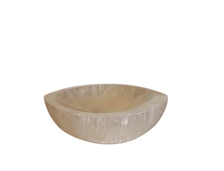 Tigela em Forma de Olho Selenite 15Cm Unidade