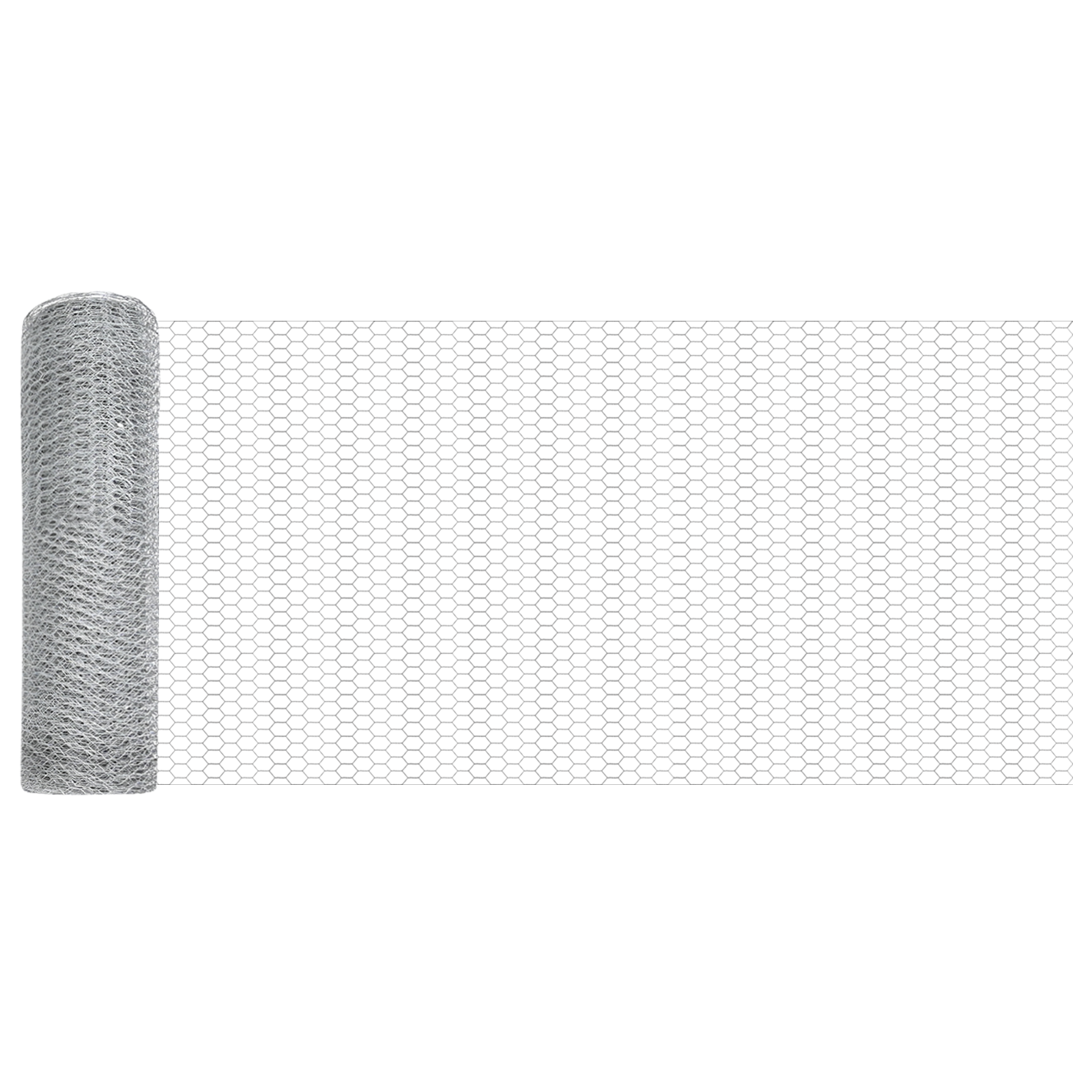 Conjunto 1 Cerca Externa Vidaxl Prateado Aço (100 X 1 M)