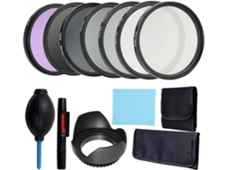 Kit Completo De Acessórios Para Câmera Compacta Com Lente E Filtro