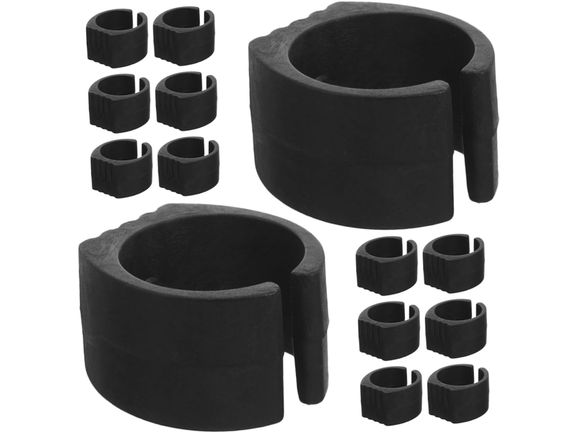 Cabilock Conjunto De 20-almofadas Antiderrapantes Multiuso Plástico Preto Para Carrinhos Compras E Pés Móveis