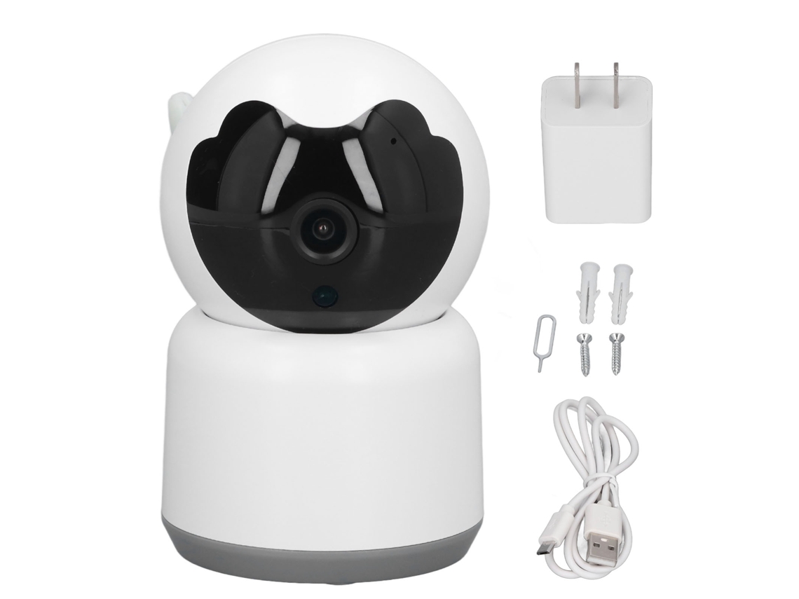 Câmera de Monitoramento para Bebê, Wi fi, Visão Noturna, Áudio Bidirecional, Plugue Americano AQUAFORGE