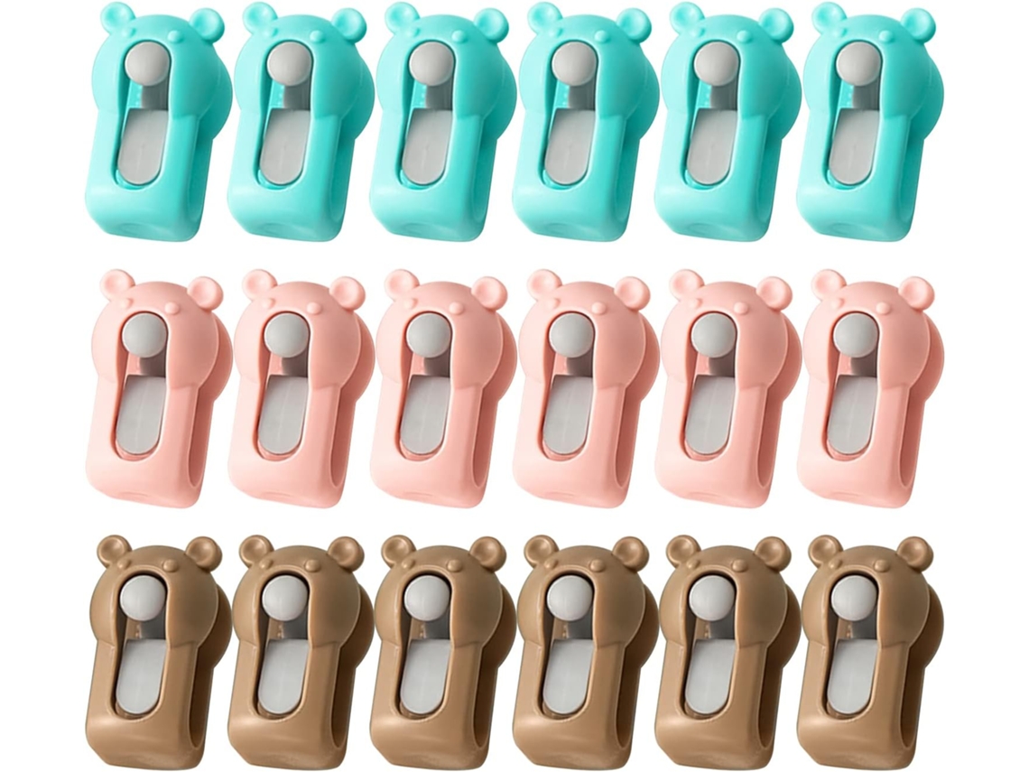 (rosa, Verde, Marrom) 18 Prendedores De Lençóis Para Roupa De Cama, Capas De Edredom