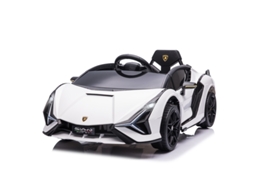 Carrinho Elétrico Infantil Lamborghini Sian Suv 12v Com Controle Remoto, Luzes Led E Mp3/usb, 37-60 Meses, Branco Metálico