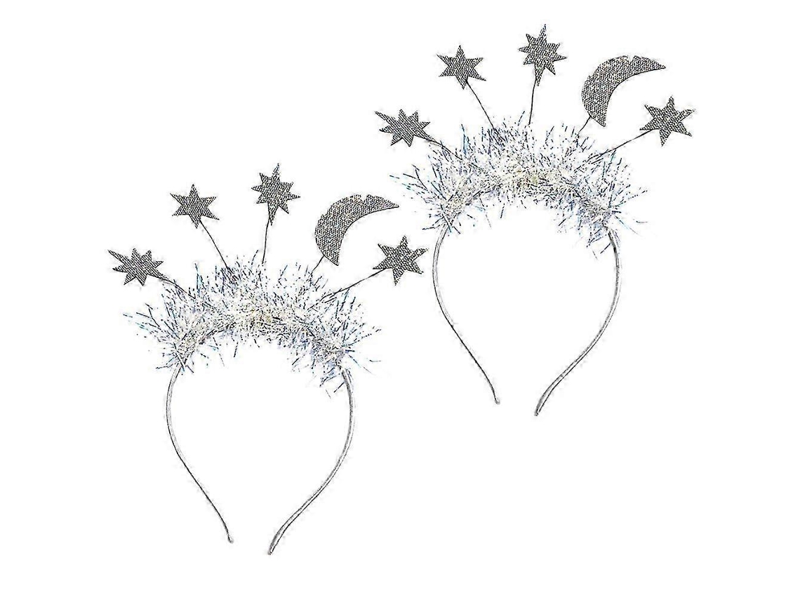 Faixa De Cabelo Com Estrela E Lua, Decoração Natalina, Para Uso Sazonal