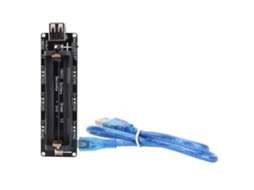 Laxiscreed Bateria 18650 Para Shield Board Compatível Com Raspberry Pi E Cabo Usb