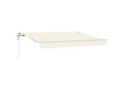 Toldo Retrátil Vidaxl Creme Poliéster