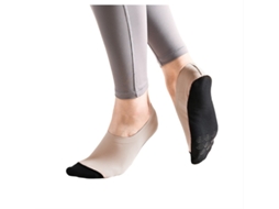 Meias de Ioga, Femininas, Antiderrapantes, com Aderência, para Pilates, Barra, Cores Cinza AQUAFORGE