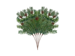 Laxiscreed Conjunto De 6 Pins Em Sintra Artificial Com Pinha Para Decoração De Natal