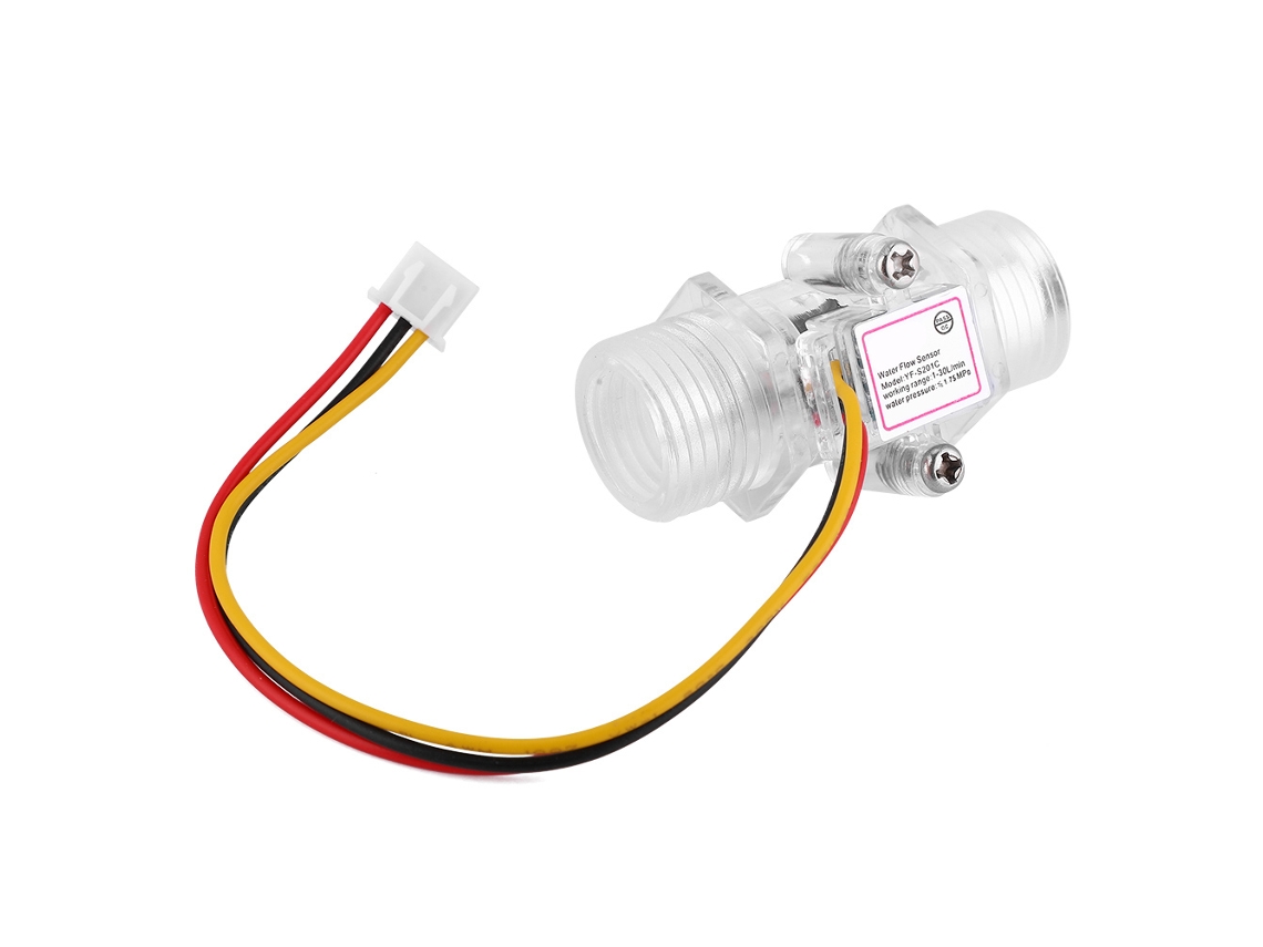 Sensor de Fluxo de Água Transparente para Calentador G1/2 S/MARCA