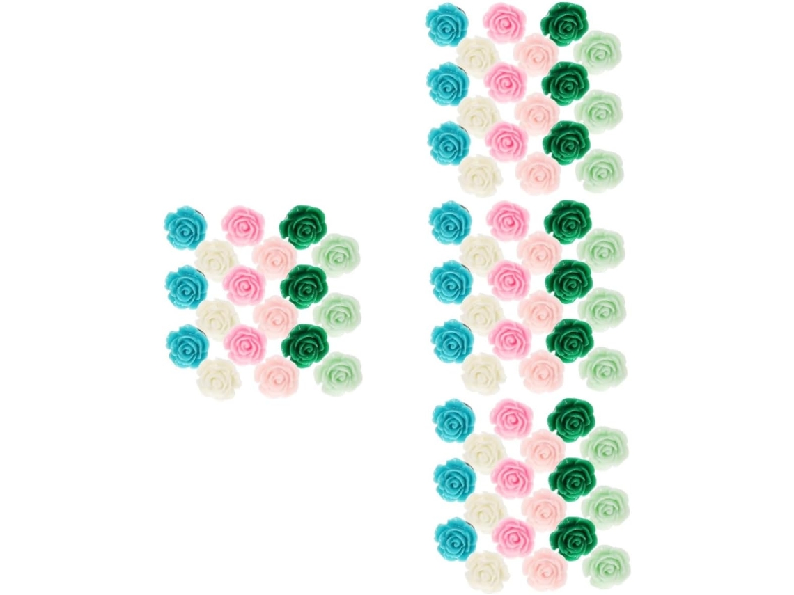 120 Peças Pregos Decorativos Criativos Em Formato De Flor Para