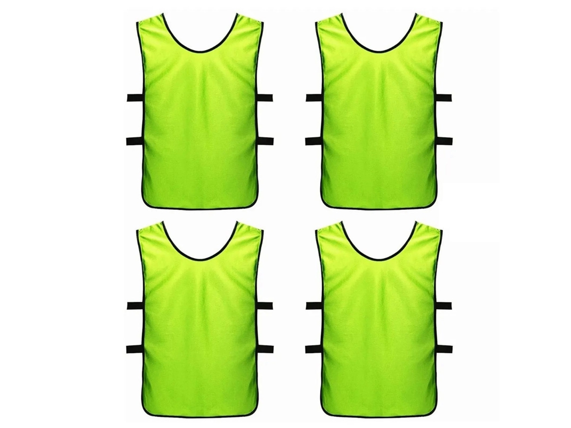 2026altiro-4pcs Colete De Treinamento De Futebol Verde Fluorescente Para Adultos Tecido Mercerizado Para Esportes Ao Ar Livre