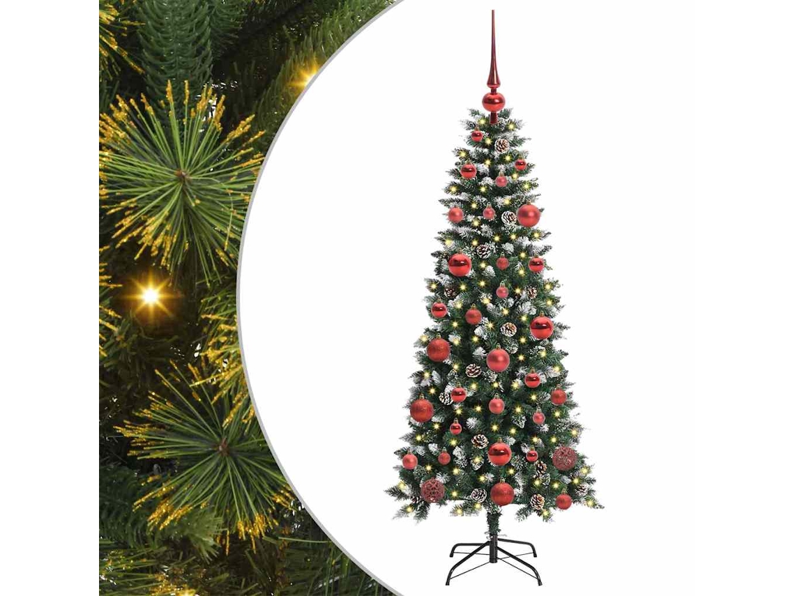 Conjunto 1 Árvore De Natal Artificial Vidaxl Verde Pvc (150 Cm)