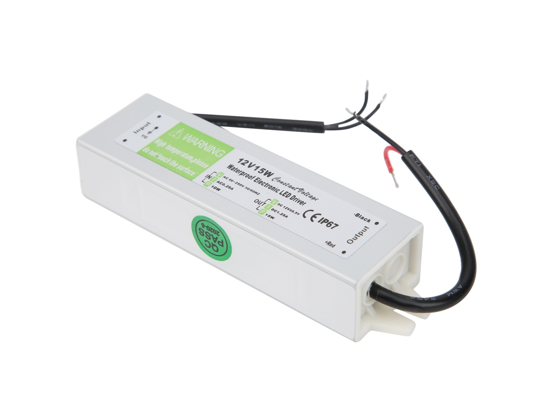 Laxiscreed Fonte De Alimentação 15w À Prova D'água, Voltagem Ac 90-250v Para Iluminação Exterior