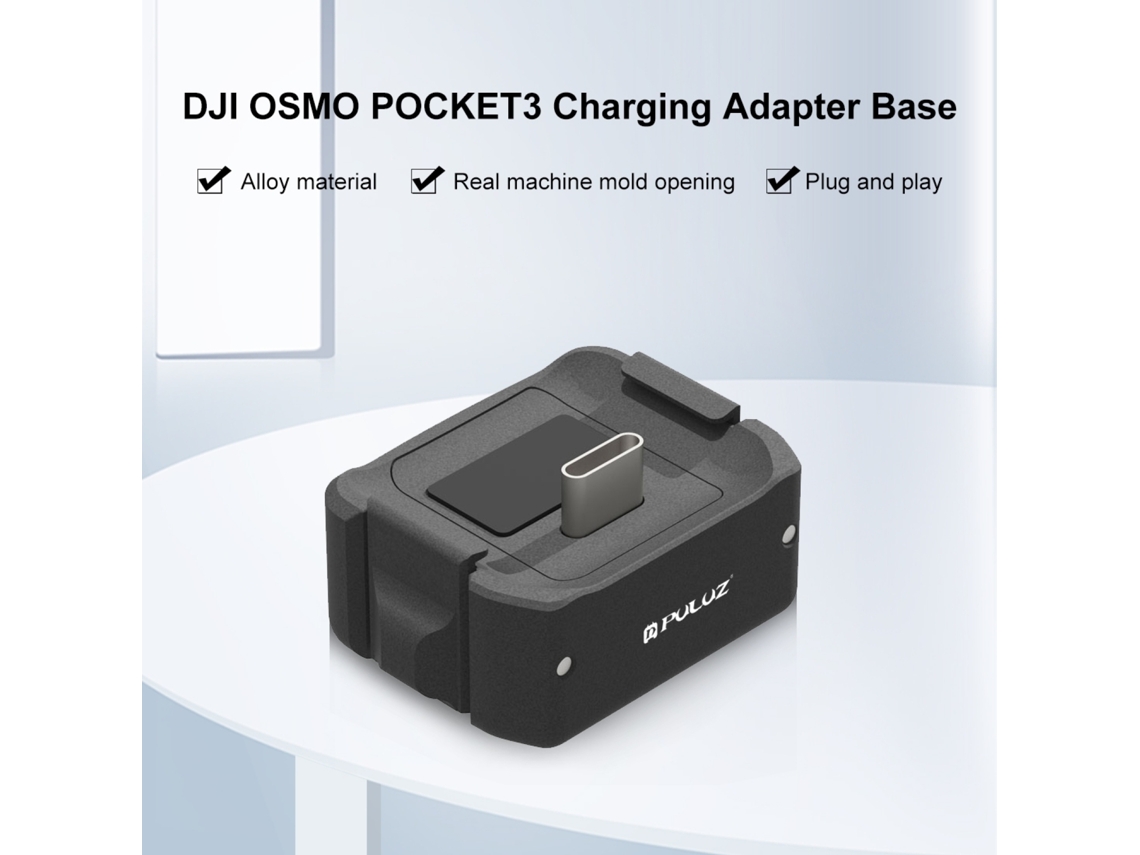 Base De Carga E Suporte Para Câmera Puluz Pu897b Compatível Com Dji Osmo Pocket 3