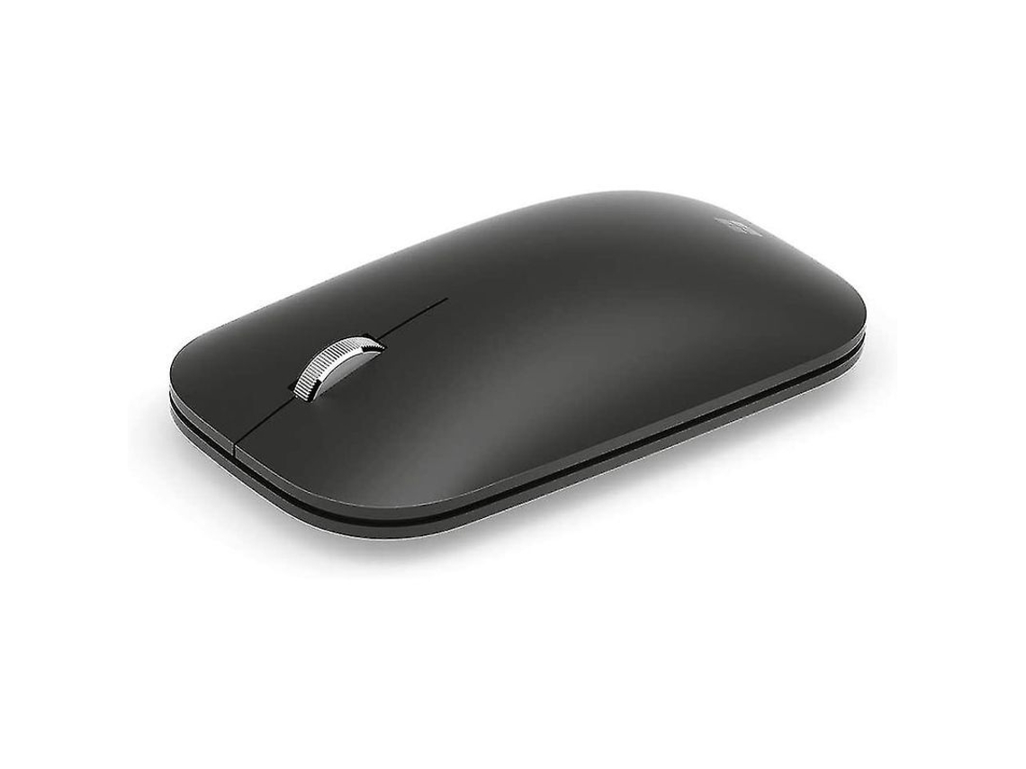 Yuru rato Móvel Moderno Preto, Design Ergonômico Ambidestro com Roda de Rolagem de Metal, Sem Fio, Bluetooth para Pc/notebook/desktop
