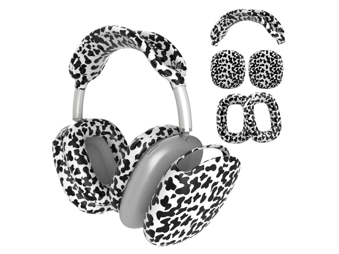 Capa Protetora para Airpods Max CZHHMART em Tpu e Silicone Transparente com Estampado de Estrelas