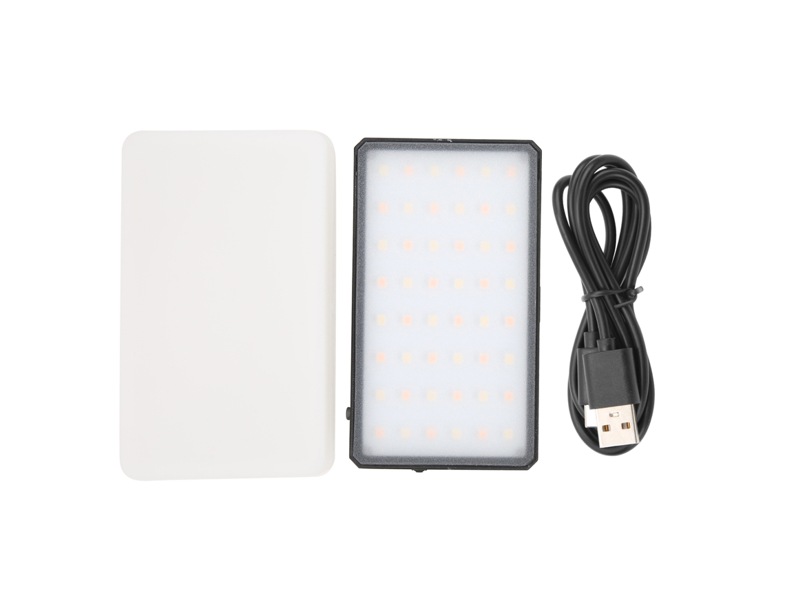 Manbily Mini Video Light Portable Led 3000‑6500k Photography Light 2100mah Rechargeable With Diffuser LAXISCREED