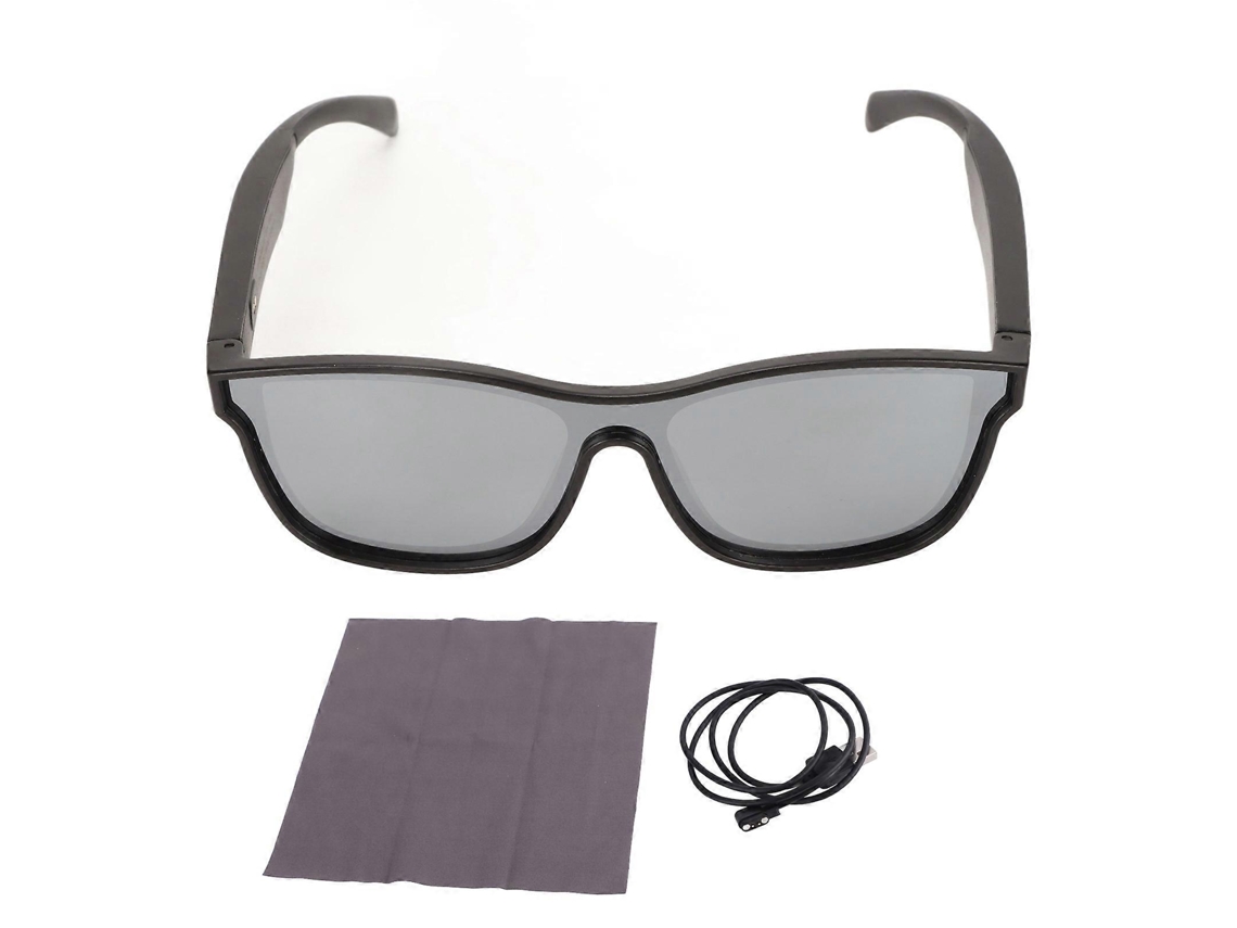 Fones de ouvido Bluetooth elegantes e modernos com controle por toque, som estéreo Hi-Fi, ideais para esportes, música e caminhadas, na cor prata.