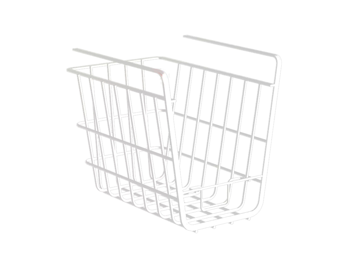 Organizador de Cesto Sob o Armário Rack de Arame Metálico Suspenso com Suporte para Telefone | S/MARCA
