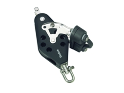 Polia Giratória Tripla com Suporte de Corda/Cunho Limpo 7802631 370Kg 8 Mm Prateado 145 Mmbarton Marine
