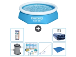 Bestway Piscina Bestway Fast Set Redonda - 244x61 Cm - 7-peças S21407