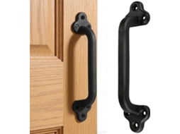 Puxador Rústico Para Porta De Celeiro, 23cm 9, 06pol Em Ferro Fundido, Resistente E Com Estilo Retrô, Ideal Para Portas