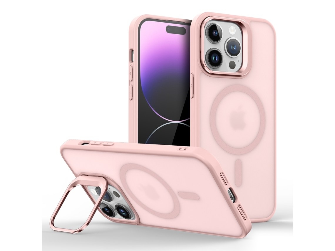 Zsanfs Capa Para Iphone 16 Pro Max, Compatível Com Magsafe, Cor Rosa