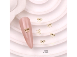 (10 Peças) Bijuteria De Luxo Em Liga Metálica Com Strass, Estilo Japonês 3d, Para Decoração De Joias Diy.