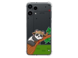 Capa Tumundosmartphone Transparente De Silicone À Prova De Choque Para Nothing Phone 3a Lite 5g Com Estampa De Panda