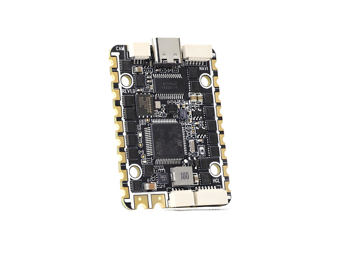 Controlador de Voo Hglrc Specter F722 Preto Nº 25,5 Mm, 40 A, 2 6s, Esc Brushless, 6 Vias, Aio para Drone de Corrida Fpv Rekon Y6 MDUG