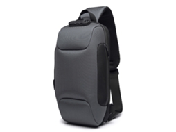 BOLSA de ombro para Homem resistente à água de têxtil Oxford, com código de bloqueio e USB | S/MARCA
