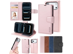 Capa De Couro 2 Em 1 Compatível Com Iphone 17 Pro Max
