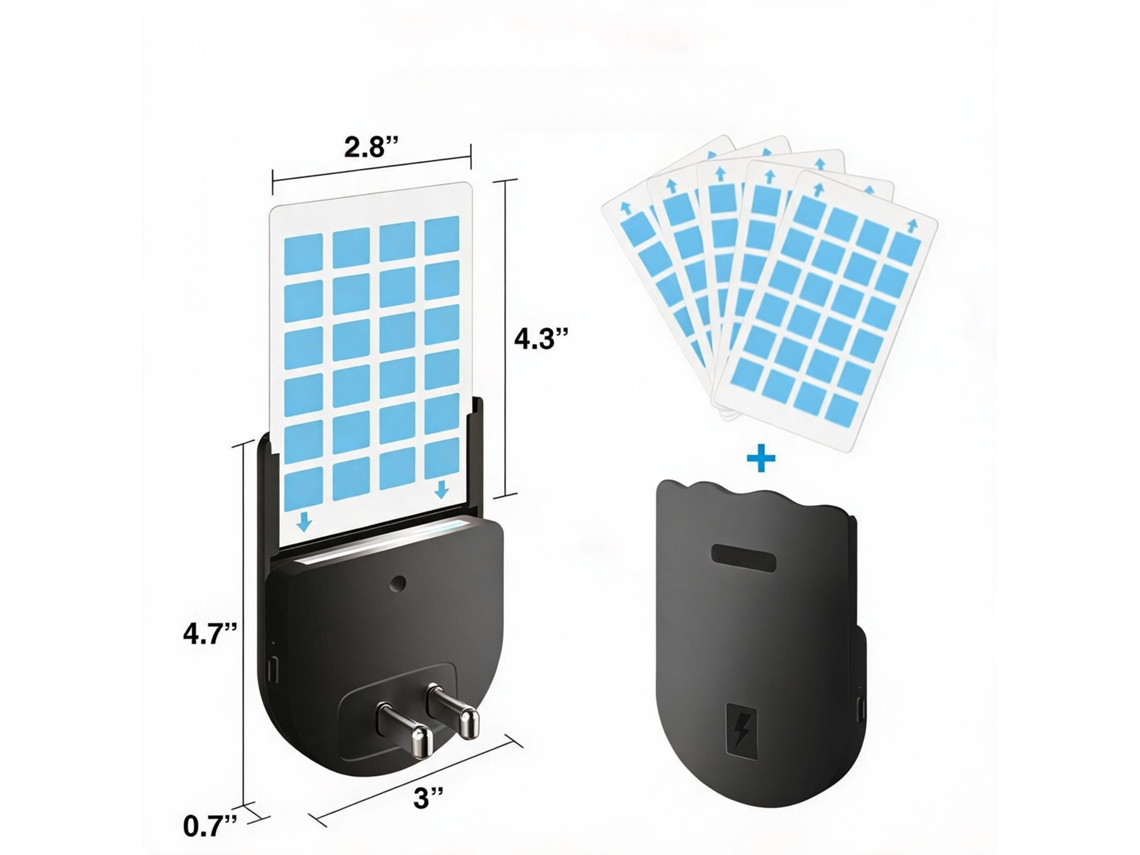 Armadilha Para Moscas Tipo Inserto, Com 5 Cartões Adesivos, Adequada Para Insetos Voadores, Mosquitos E Moscas Preto Hexinyigjly