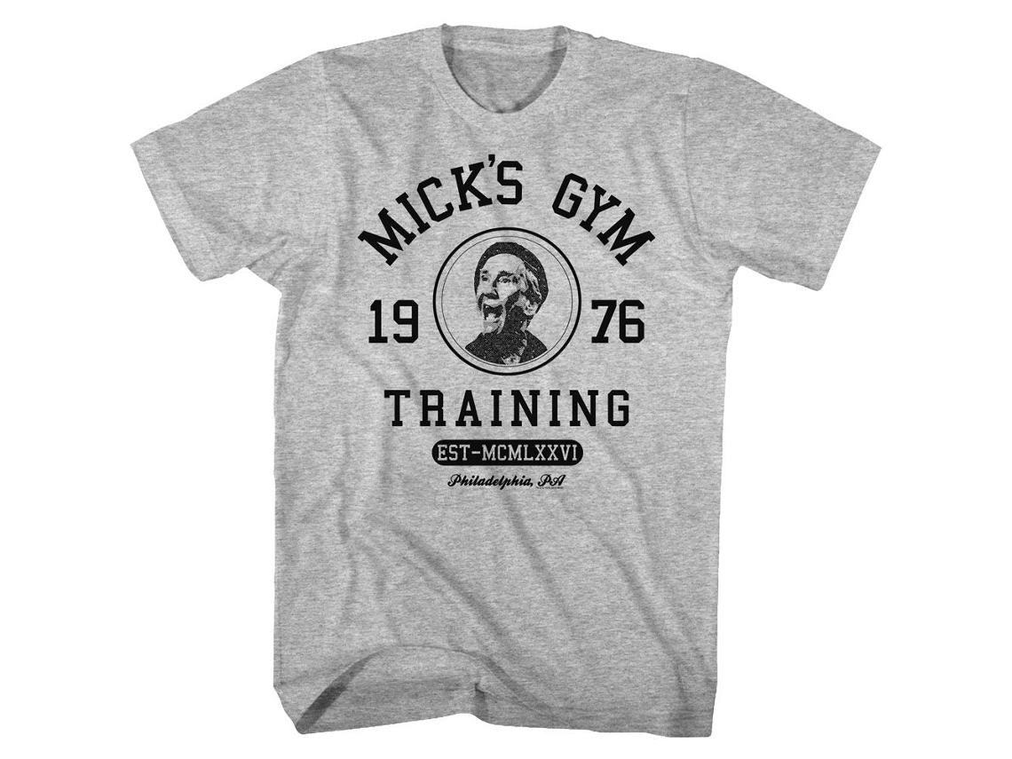 Unisex Adult T-shirt Rockinstone Rocky Movie Training Heather Gray Sizexxxl