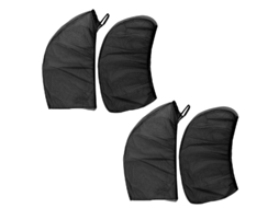 Cortinas De Proteção Solar Para Janelas De Carro - Encaixe Universal (2 Dianteiras + 2 Traseiras)